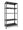Scaffale a Incastro RAKO 100x40x187 cm 5 Ripiani Portata 80 kg in Metallo Grigio Scuro