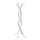 Portemanteau en Bois 4 Bras 60x60H178cm Adami Wavy Blanc