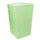 Panier à linge carré en polyester vert clair 33x33xh53 cm