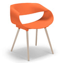 Set 4 Sedie 62x54x74 cm in Polipropilene Diletta Arancione