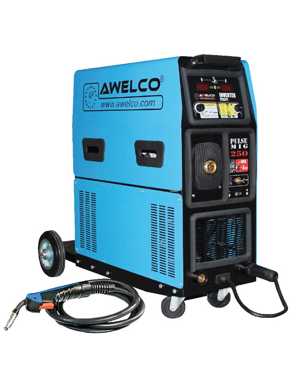 online Poste à souder multiprocédés TIG MIG MAG MOG et MMA Onduleur Awelco Pulsemig 250