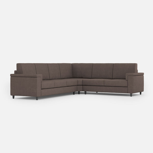 prezzo Divano Angolare 6 Posti 286x226x85 cm Marrak in Tessuto Talpa