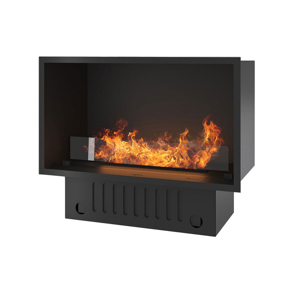 acquista Camino a Vapore Elettrico da Incasso 80x45(64,8)x40 cm Invapo con LED RGB Nero