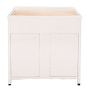 Mobile Lavatoio da Esterno in Polipropilene e Alluminio 80x50x83 cm Bianco  