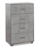 Mobile 4 Cassetti 70x112x41 cm Cemento