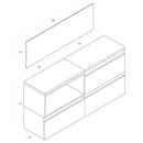 Mobile da Bagno sospeso Ibiza 17 Tabacco Chiaro TFT