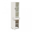 Armadio 2 Ante 1 Cassetto 45x38x174 h cm in Truciolare bilaminato Bianco
