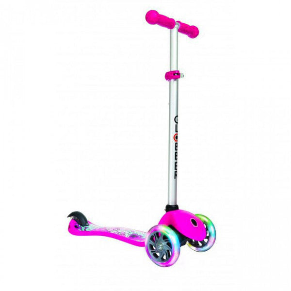 sconto Trottinette LED 3 roues 3 hauteurs max 50 kg Globber FIRST Fantasy illumine de grandes fleurs roses
