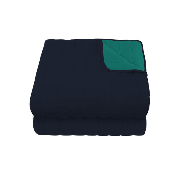 Couette Double Face 100gr Aqua/Bleu Foncé Différentes Tailles sconto