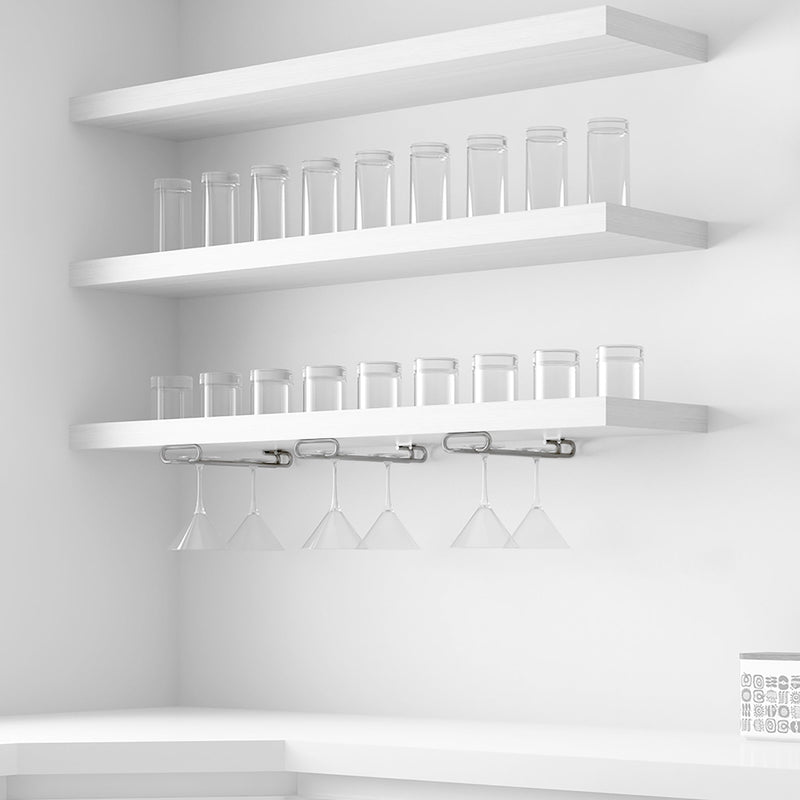 Portabicchieri Sottopensile 41 cm Porta Calici Coppe in Acciaio Cromato Emuca