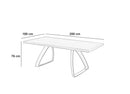 Tavolo Fisso 200x100x76 cm In Rovere  Bridge  Naturale