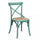 Chaise Cross 46x42x87 cm en bois vert