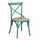 Chaise Cross 46x42x87 cm en bois vert