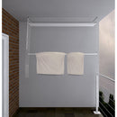 Stendibiancheria da Soffitto Salvaspazio per Interni e Esterni con 5 Aste da 200cm (altezza soffitto 250 cm) Stendinik