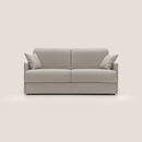 Divano Letto 3 Posti 189x96x96 cm Evans in Tessuto Panna
