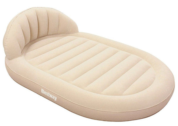 Matelas gonflable simple floqué 215x152x60 cm en vinyle Bestway 67397 Airbed Royal Cream acquista