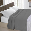 Lenzuolo Sopra in Tinta Unita Fumo