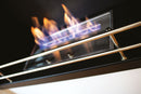 Camino a Bioetanolo da Pavimento 95x33x96 cm 2500W 1,5L Conegliano Bianco 
