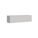 Mobile Pensile TV con Anta a Ribalta e Foro Passacavi 153,6x40x39,5 cm Bianco Frassino