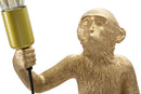 Lampada da Tavolo Monkey Oro 26x34x55 cm in Resina Oro      