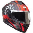 Casco Integrale per Scooter Visiera Lunga CGM Montegi 301S Rosso Opaco Varie Misure