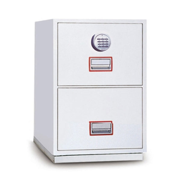 prezzo Technomax Classeur Ignifuge Serrure Électronique 2 Tiroirs - 787X528X675Mm