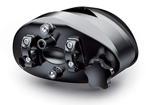 sconto Support de poteau 768PN pour lampe infrarouge noire Moel Fiore