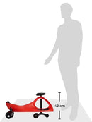 Auto Serpeggiante Cavalcabile per Bambini Rossa