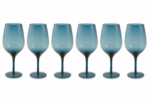 Set de 6 Verres Ø7x25 cm en Verre VdE Tivoli 1996 Happy Hour Bleu prezzo