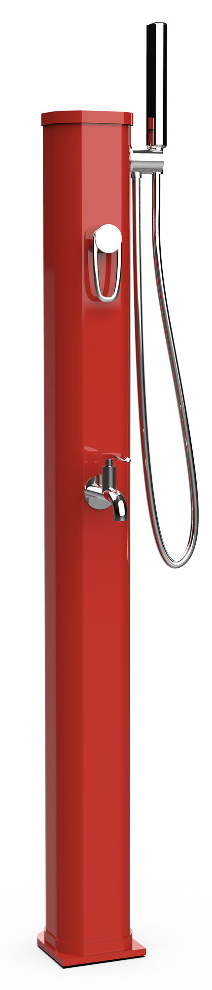 prezzo Mini Doccia Solare da Giardino 20L Miscelatore Lavapiedi e Doccetta Terracotta