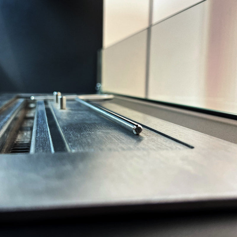 Camino a Bioetanolo da Pavimento 100x30x70 cm Giotto S Bianco