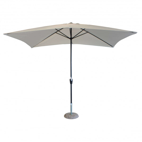 sconto Parasol de jardin Poly Eco 2x3m en acier anthracite