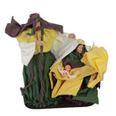 Natività Presepe multicolore pezzo unico cm 26x16xh33,5