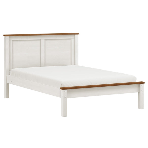 prezzo Letto matrimoniale alla francese 140x190 cm in legno bianco/noce