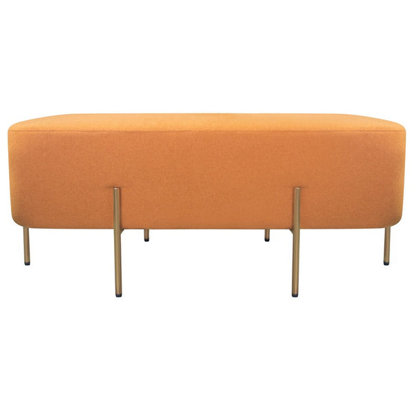 online Pouf Poggiapiedi 97x39x40 cm in Tessuto Kate Arancio