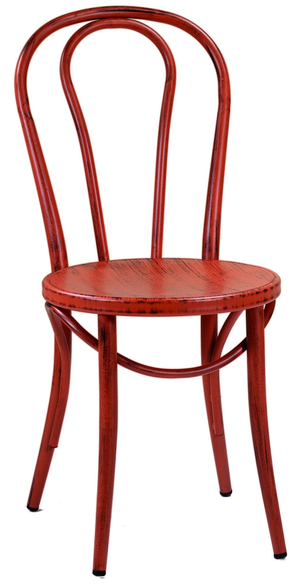online Chaise Adami Bristol en métal rouge