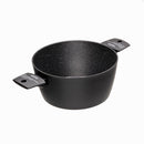 Batteria di Pentole 8 Pezzi Antiaderente Induzione in Alluminio Effetto Pietra Moneta Yes (Zeus 2.0)