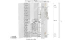 Mobile Ingresso Appendiabiti e 2 Specchi 140x35x191 cm Kompact Bianco Lucido  