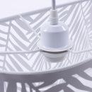 Lampadario a 3 Luci 75x20xH23 cm Ovale in Metallo Bianco