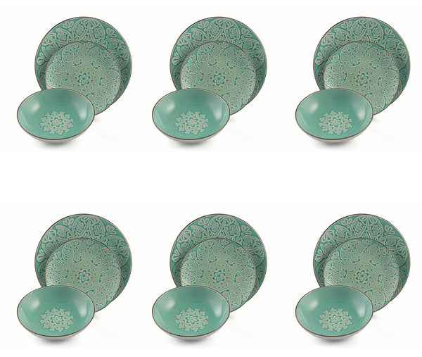 Service De Table 18 Pièces en Dolomite Dure VdE Tivoli 1996 Bakou Turquoise online