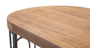 Porta Tv New Mexico 121x40x61,5 cm in Ferro e MDF Marrone e Grigio
