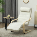 Poltrona Relax Riscaldante e Massaggiante 67x95x101 cm con Poggiapiedi Regolabile e Telecomando Struttura in Legno Crema  
