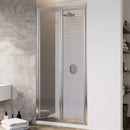 Porta Doccia 2 Ante Battenti in Cristallo Trasparente 4mm H198 Fosterberg Maribo Varie Misure