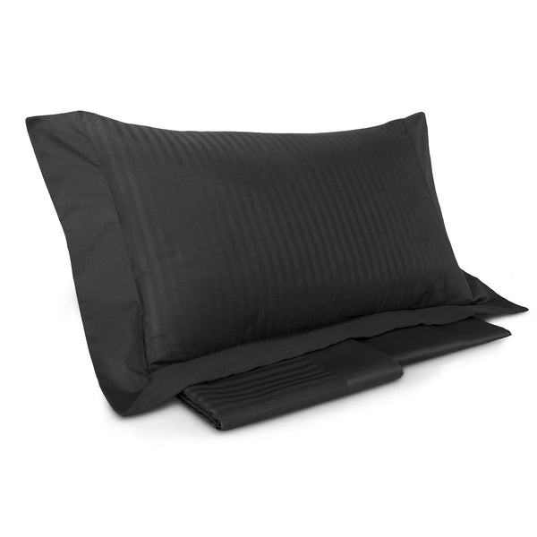 Housse de couette Mitera Ruby Black avec draps et taies d'oreiller différentes tailles acquista