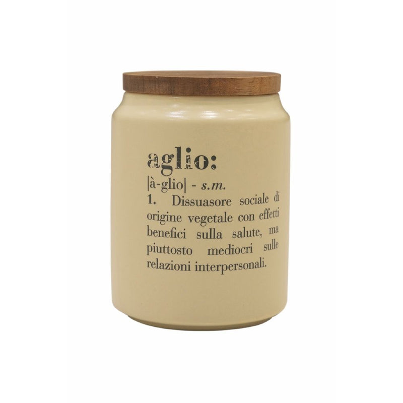 Barattolo Aglio 800 ml in Gres VdE Tivoli 1996 Crema