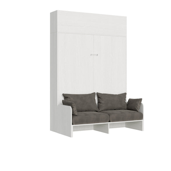 online Lit double escamotable gain de place avec canapé Kentaro H250 cm blanc