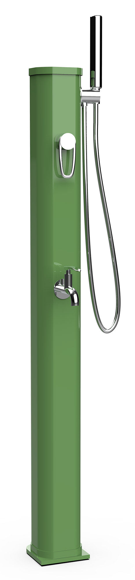 acquista Mini Doccia Solare da Giardino 20L Miscelatore Lavapiedi e Doccetta Verde Reseda