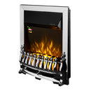 Camino Elettrico da Incasso 59,5x48,5x12 cm Effetto Fiamma 2000W Galileo silver Argento
