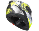 Casco Integrale per Scooter Visiera Lunga CGM Bullet 317S Giallo Fluo Opaco Varie Misure
