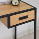 Scrivania da Ufficio Porta PC 1 Cassetto 110x45x76 cm in Acciaio 